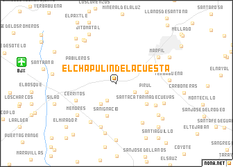 map of El Chapulin de la Cuesta