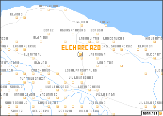 map of El Charcazo