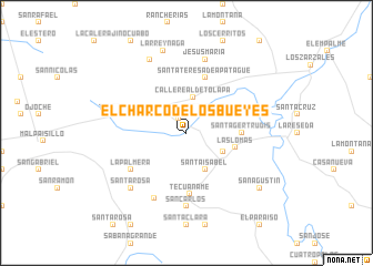 map of El Charco de Los Bueyes