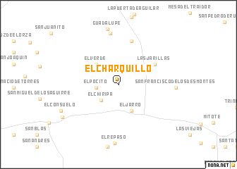 map of El Charquillo