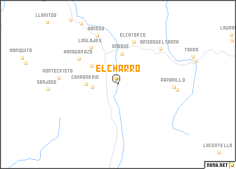 map of El Charro