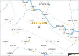 map of El Charro