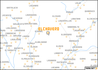 map of El Chavero