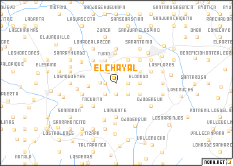 map of El Chayal