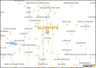 map of El Chayote