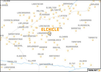 map of El Chicle