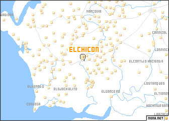 map of El Chicón