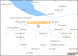 map of El Chicozapote
