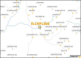 map of El Chiflado