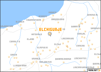map of El Chiguaje