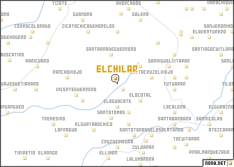 map of El Chilar