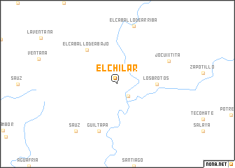 map of El Chilar