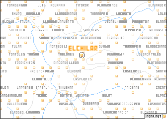 map of El Chilar