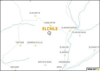 map of El Chile