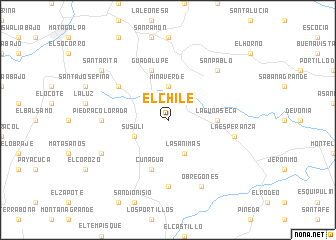 map of El Chile