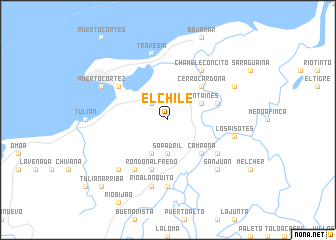 map of El Chile