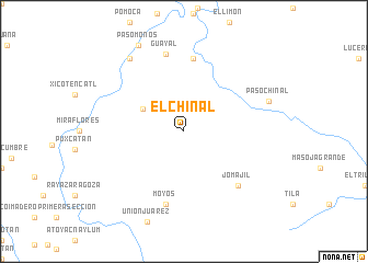 map of El Chinal