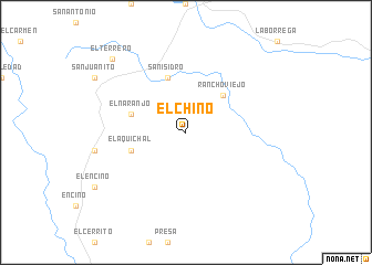 map of El Chino