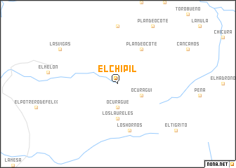 map of El Chipil