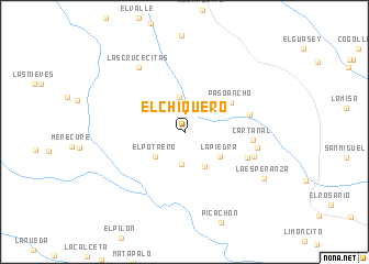 map of El Chiquero
