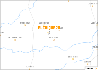 map of El Chiquero