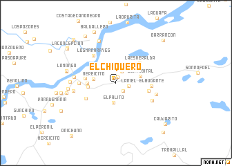 map of El Chiquero