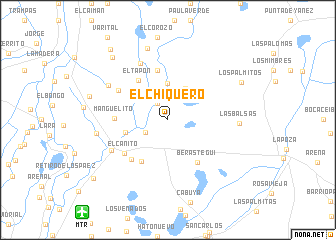 map of El Chiquero