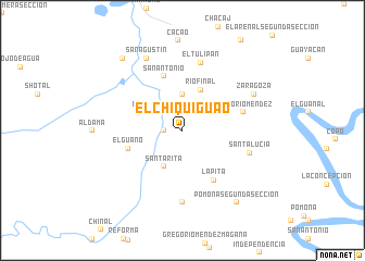 map of El Chiquiguao