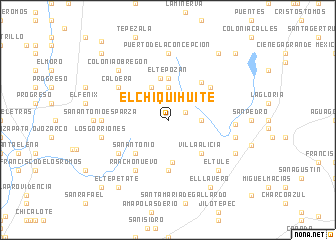 map of El Chiquihuite