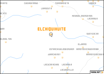 map of El Chiquihuite