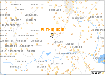 map of El Chiquirín