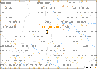 map of El Chiquirín