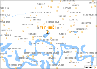 map of El Chival