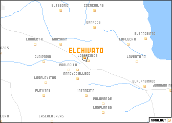 map of El Chivato