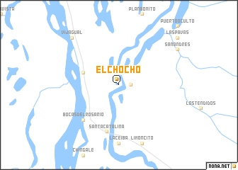 map of El Chocho