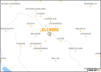 map of El Chopo