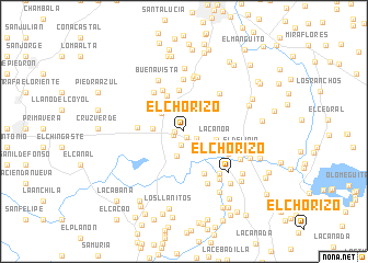 map of El Chorizo