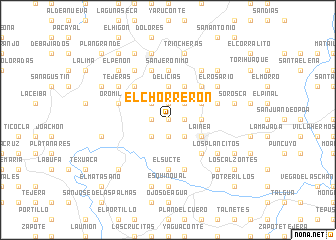 map of El Chorrerón