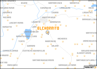 map of El Chorrito