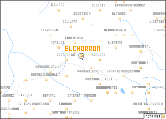 map of El Chorrón