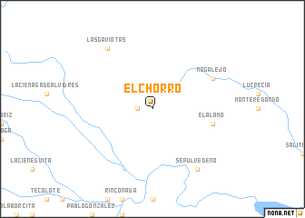 map of El Chorro