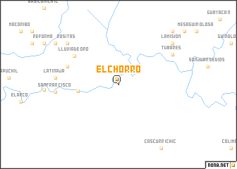 map of El Chorro