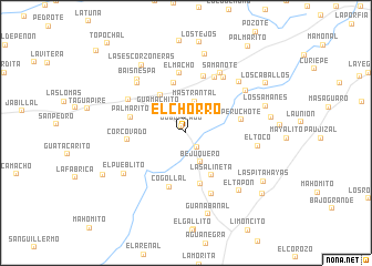 map of El Chorro