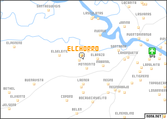 map of El Chorro