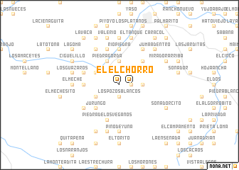 map of El Chorro