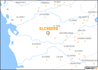 map of El Chorro