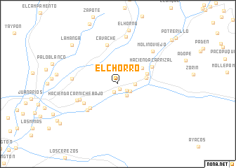 map of El Chorro