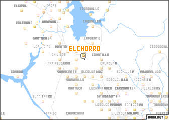 map of El Chorro