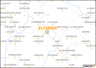 map of El Chorro