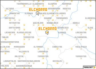 map of El Chorro